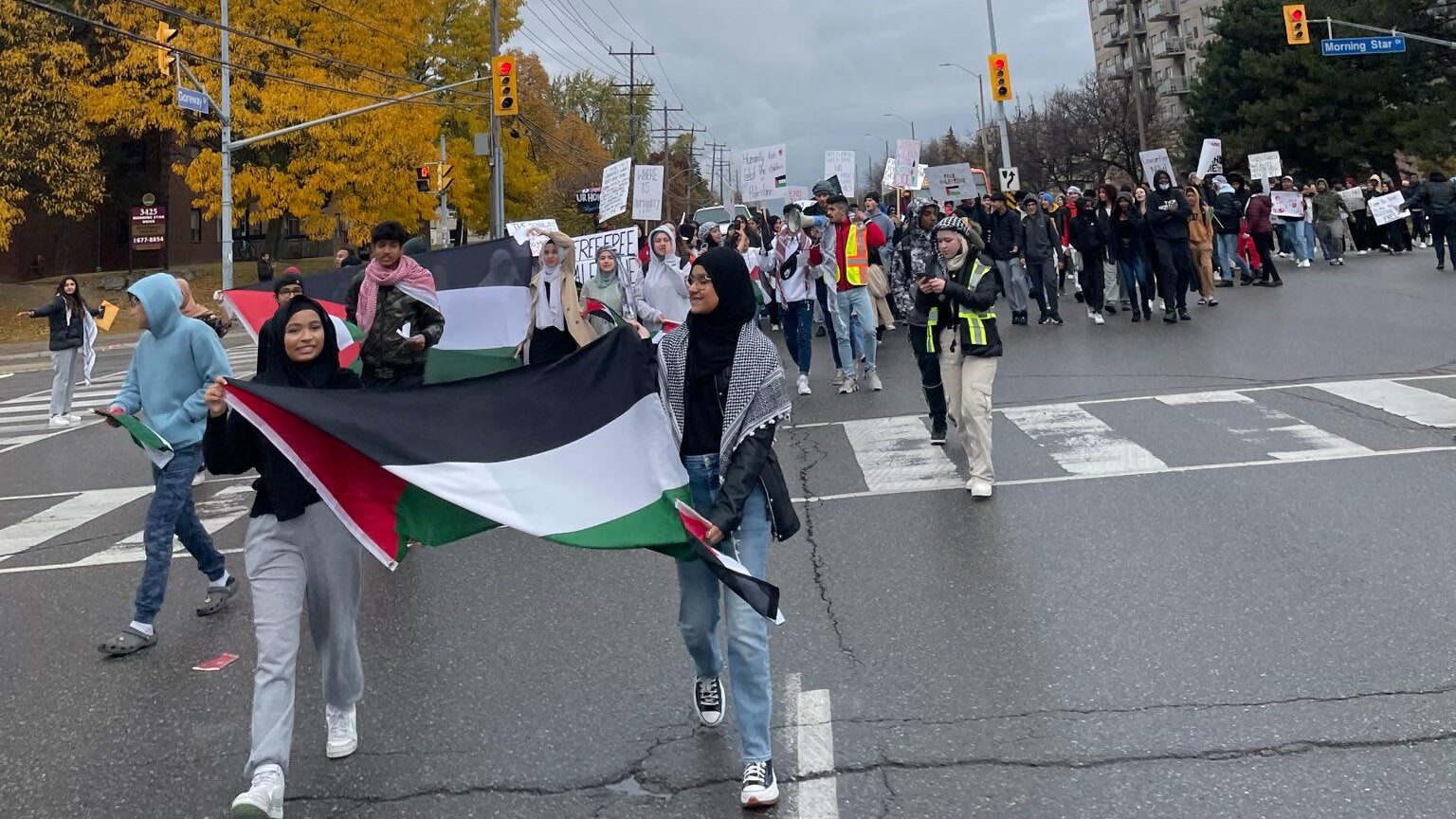 High School Students Walking Out for Palestine All Across Ontario - The ...